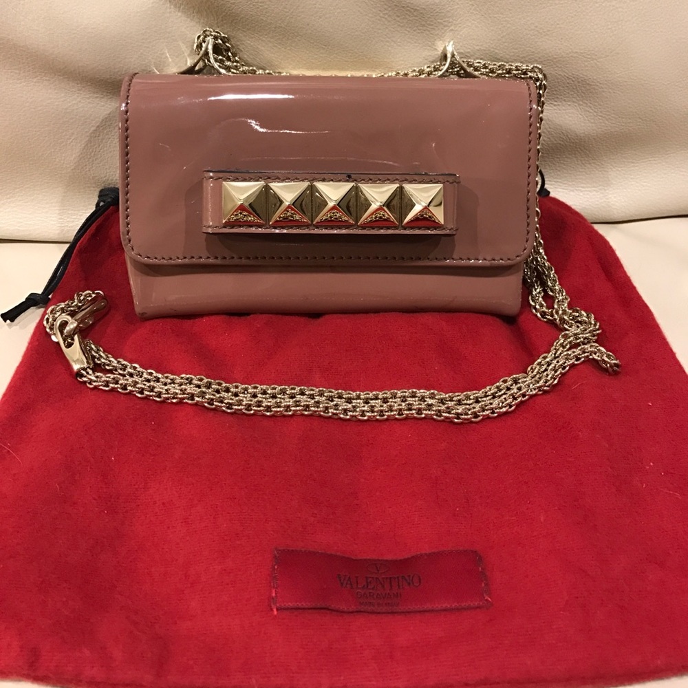Valentino Va Va Voom Patent Leather Shoulder Bag