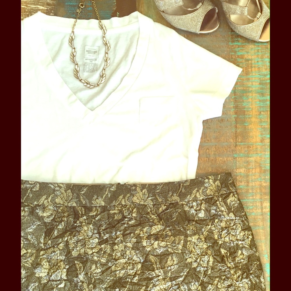 J. Crew Collection Crushed Jacquard Skirt NWOT