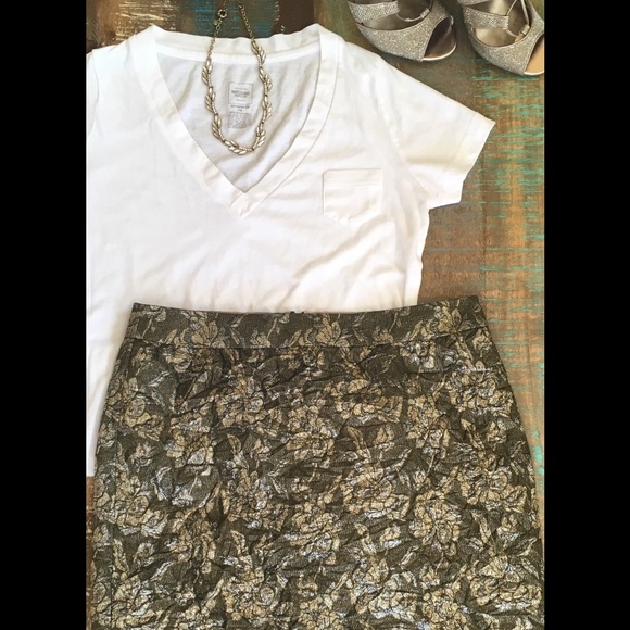 J. Crew Collection Crushed Jacquard Skirt NWOT - Picture 3 of 7