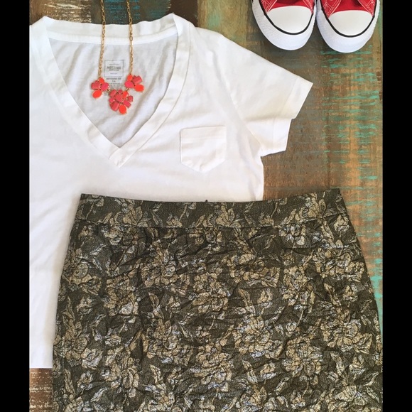 J. Crew Collection Crushed Jacquard Skirt NWOT - Picture 4 of 7