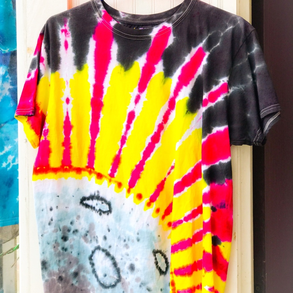 Tie Dye Moon Shirt - Artist Chris Brannon