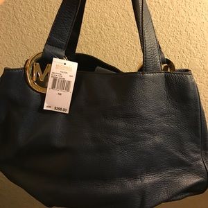 NWT blue Michael Kors purse