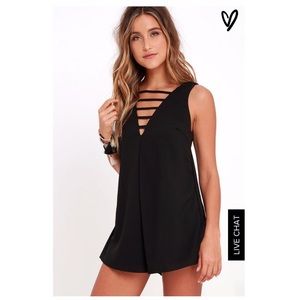 Oversized black romper