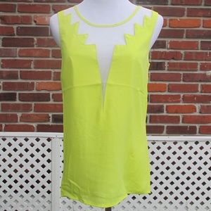 Mesh Insert lightning bolt tank top