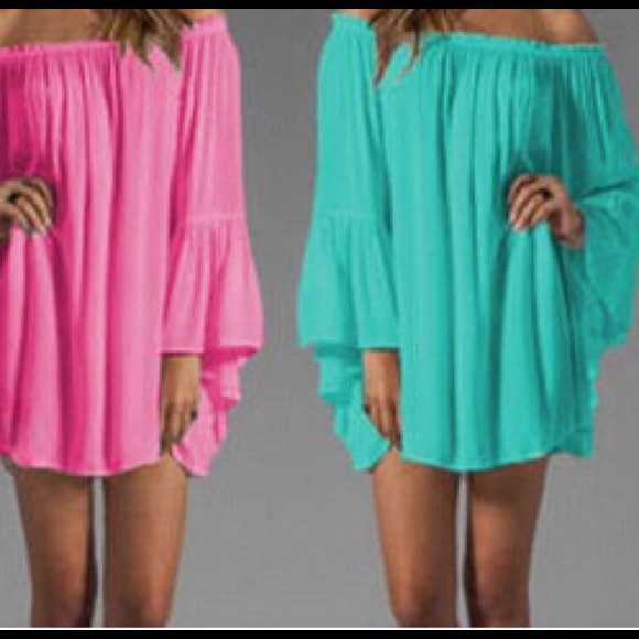 White open shoulder mini dress - Picture 3 of 4