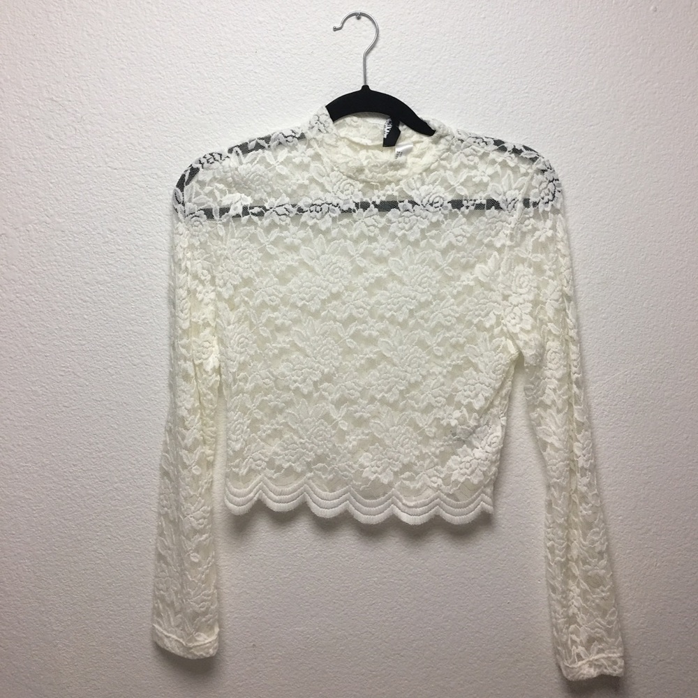 Lace crop top (H&M)
