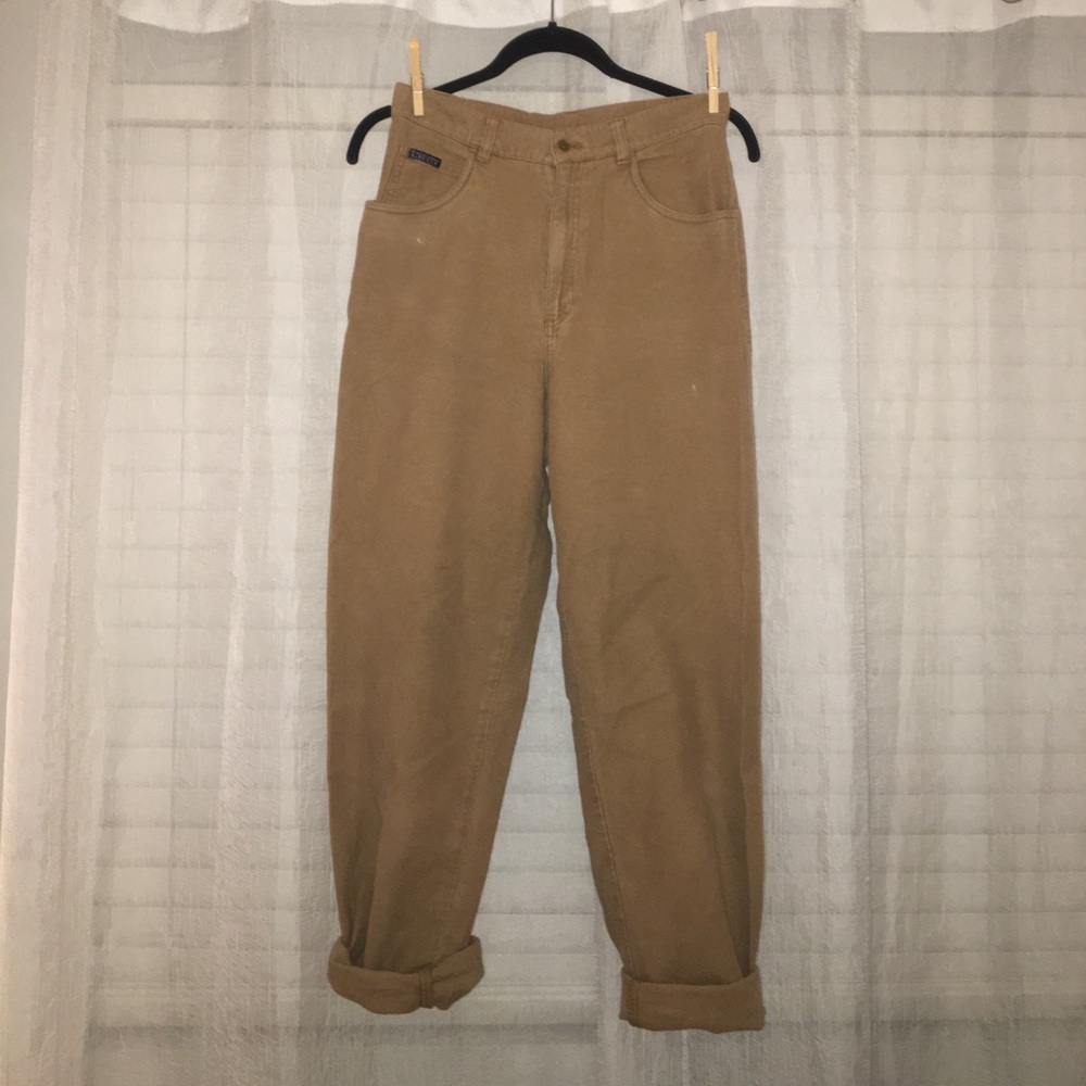 Vintage high waisted Ralph Lauren camel pants