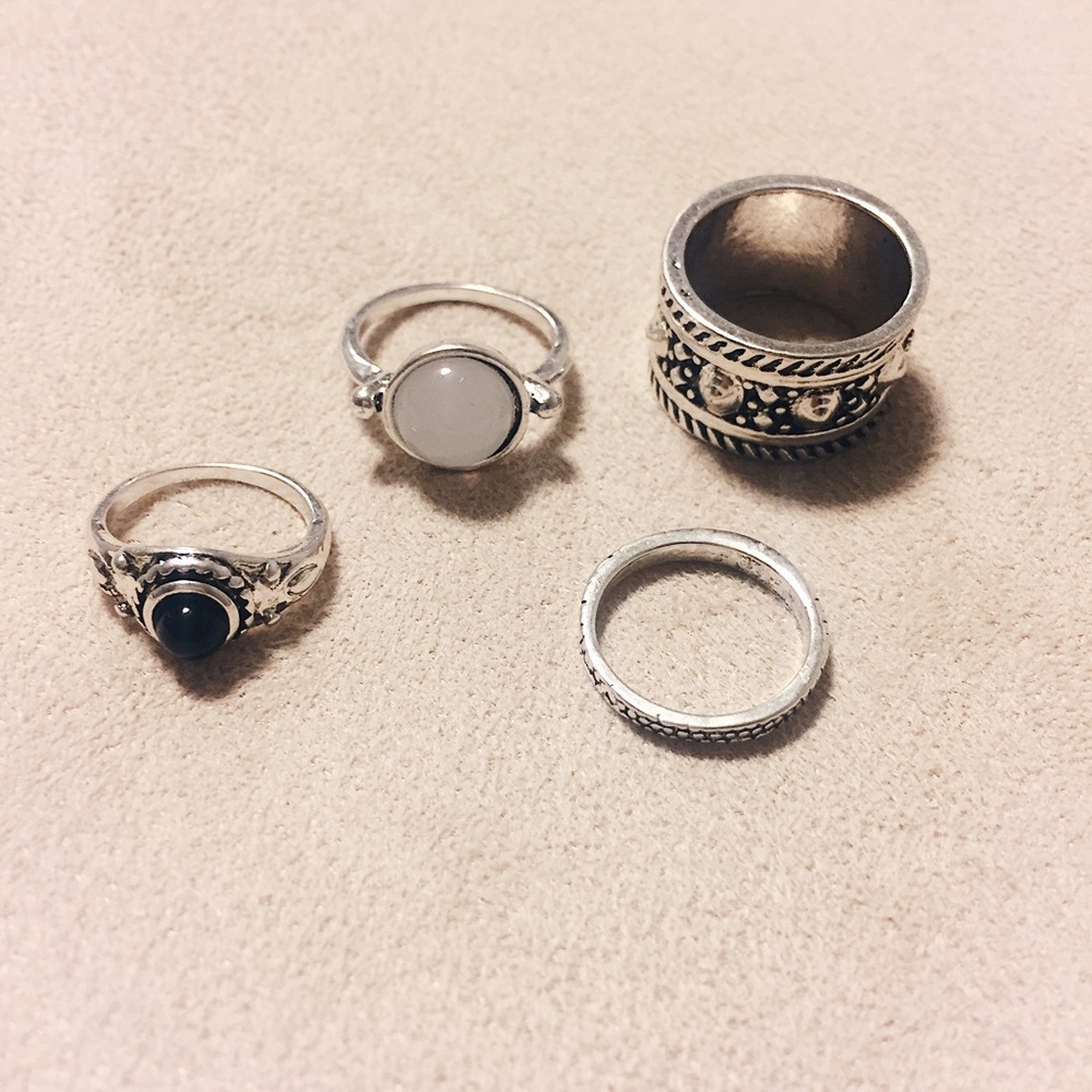 4pcs/Set Bohemian Ring Set - Picture 3 of 6
