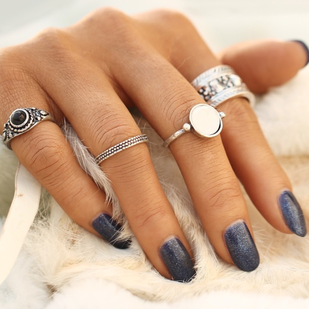 4pcs/Set Bohemian Ring Set - Picture 4 of 6