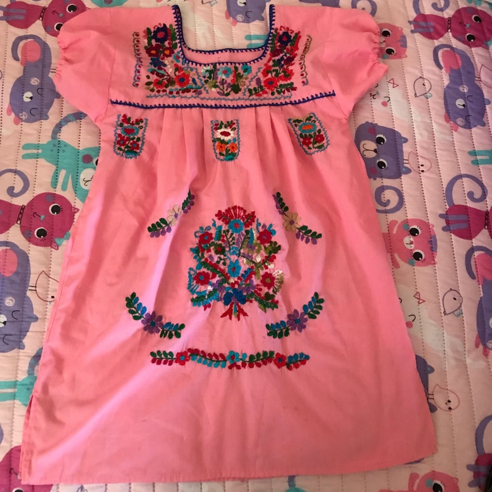 Pink Mexican dress
