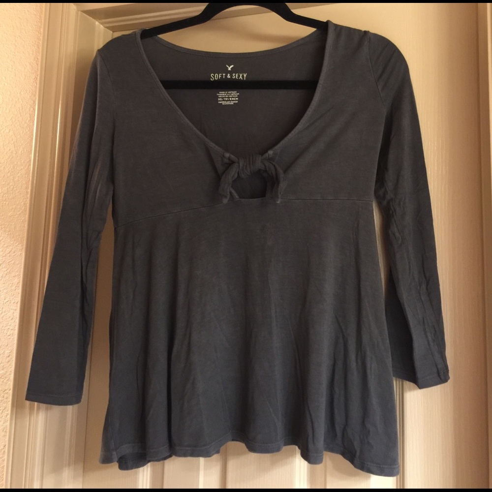NWT AEO Soft & Sexy Tie Front T-Shirt!!
