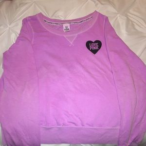 VS PINK Purple Crewneck