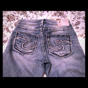 Silver straight leg jeans