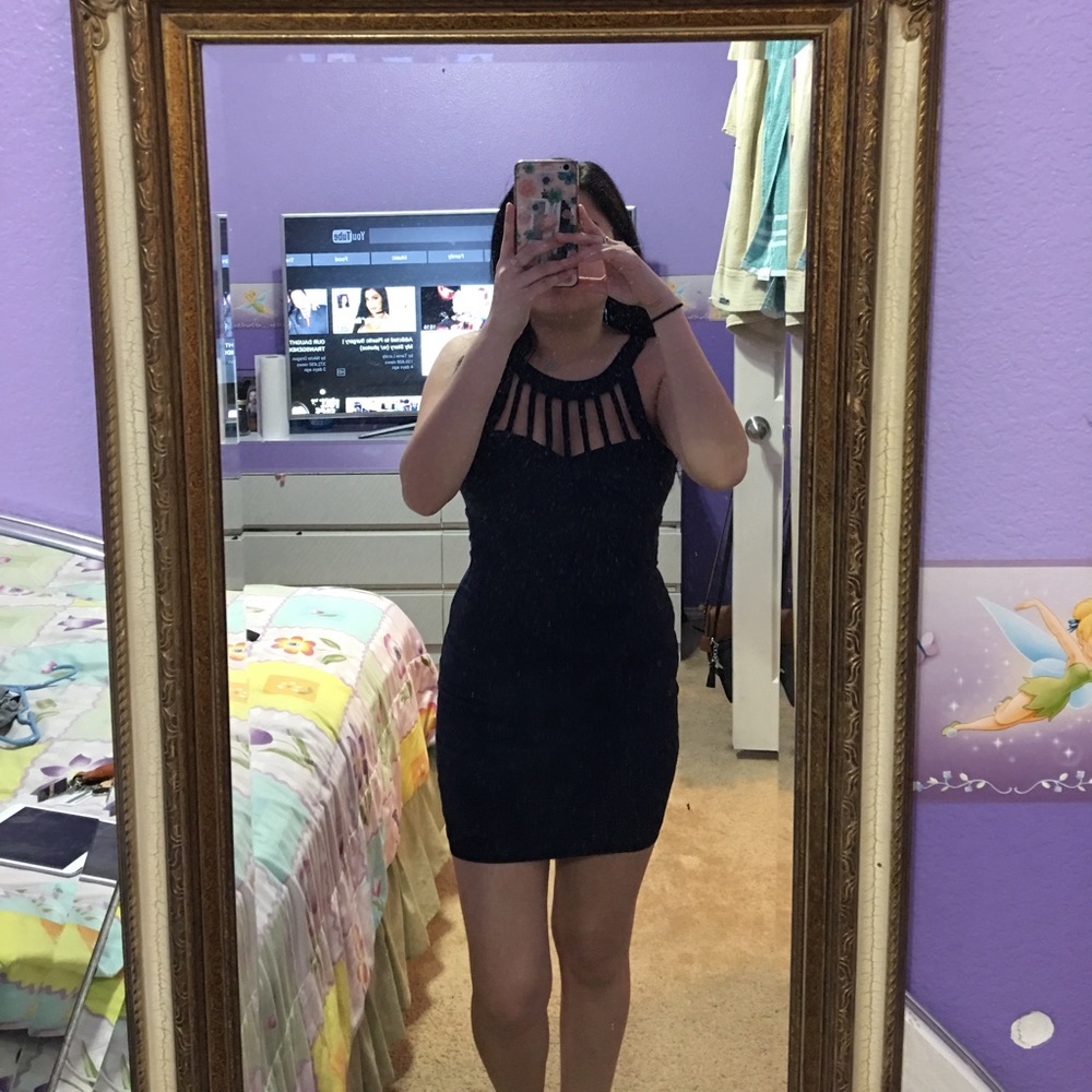 Spandex Navy dress