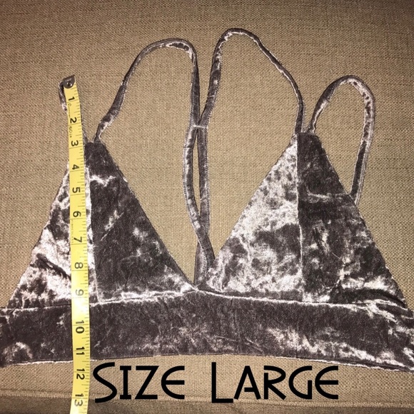 Crushed Velvet Crop Top - Picture 5 of 7