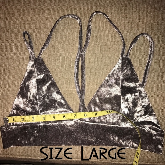 Crushed Velvet Crop Top - Picture 6 of 7