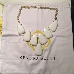 White Kendra Scott Statement Necklace