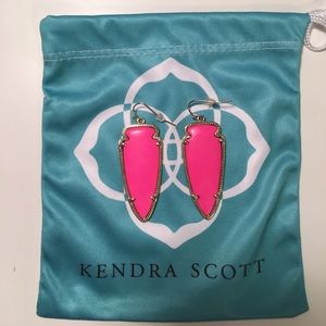 Hot Pink Kendra Scott Arrow Earrings