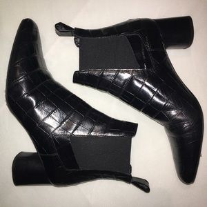 zara croc embossed boots
