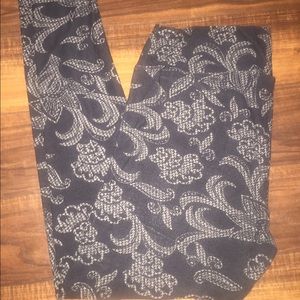 Black heathered Lularoe TC leggings