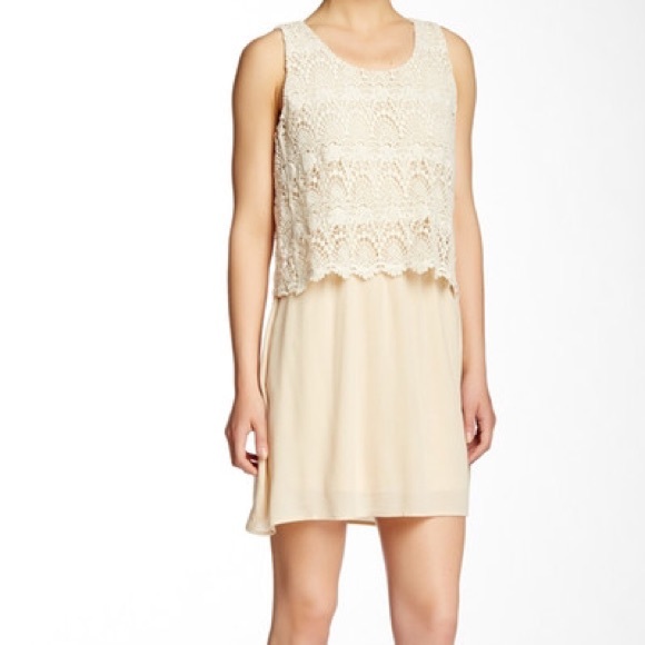 bobeau Dresses & Skirts - 🏵BOBEAU CROCHETED LACE POPOVER DRESS ~ NWT