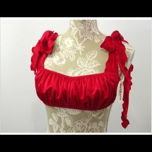 Brand new! Body Zone Bikini/ Dance wear top. Red