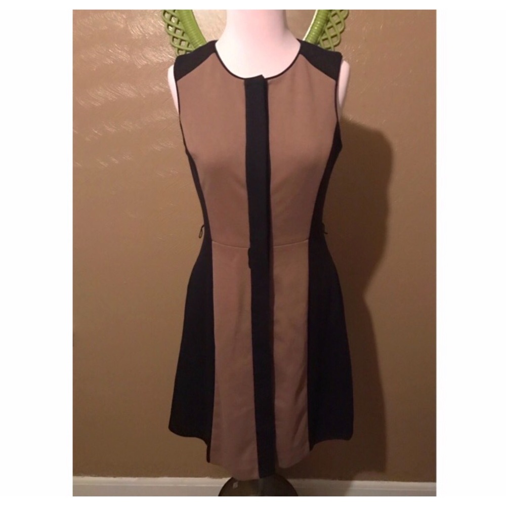 Tan & Black Vince Camuto Dress