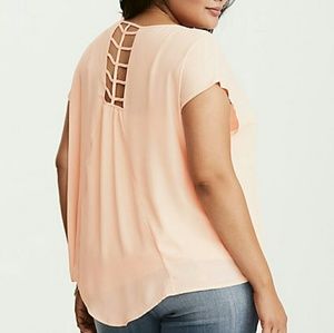 Geogette Cage Back Top