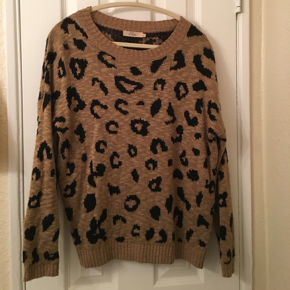 Cheetah print sweater