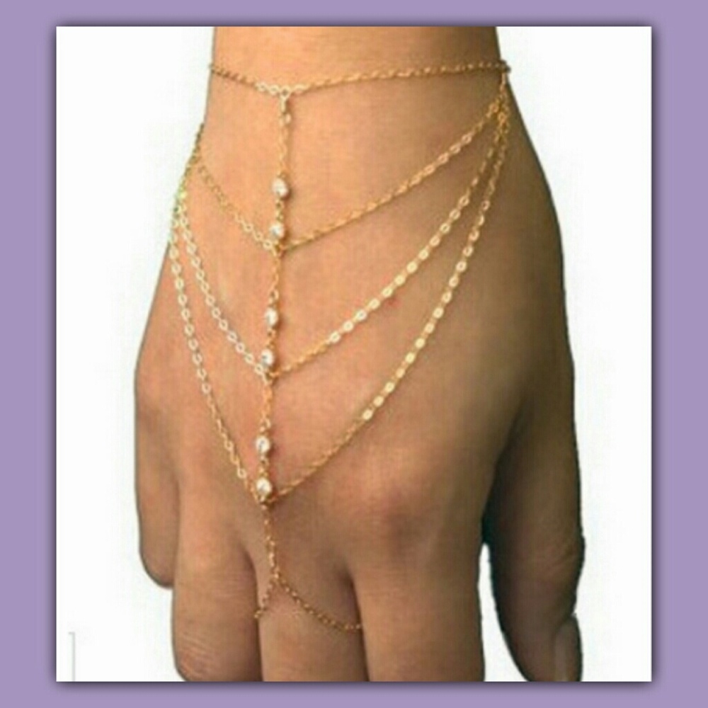 SOLD!!Boho Gypsy Hand Chain~NEW - Picture 1 of 5