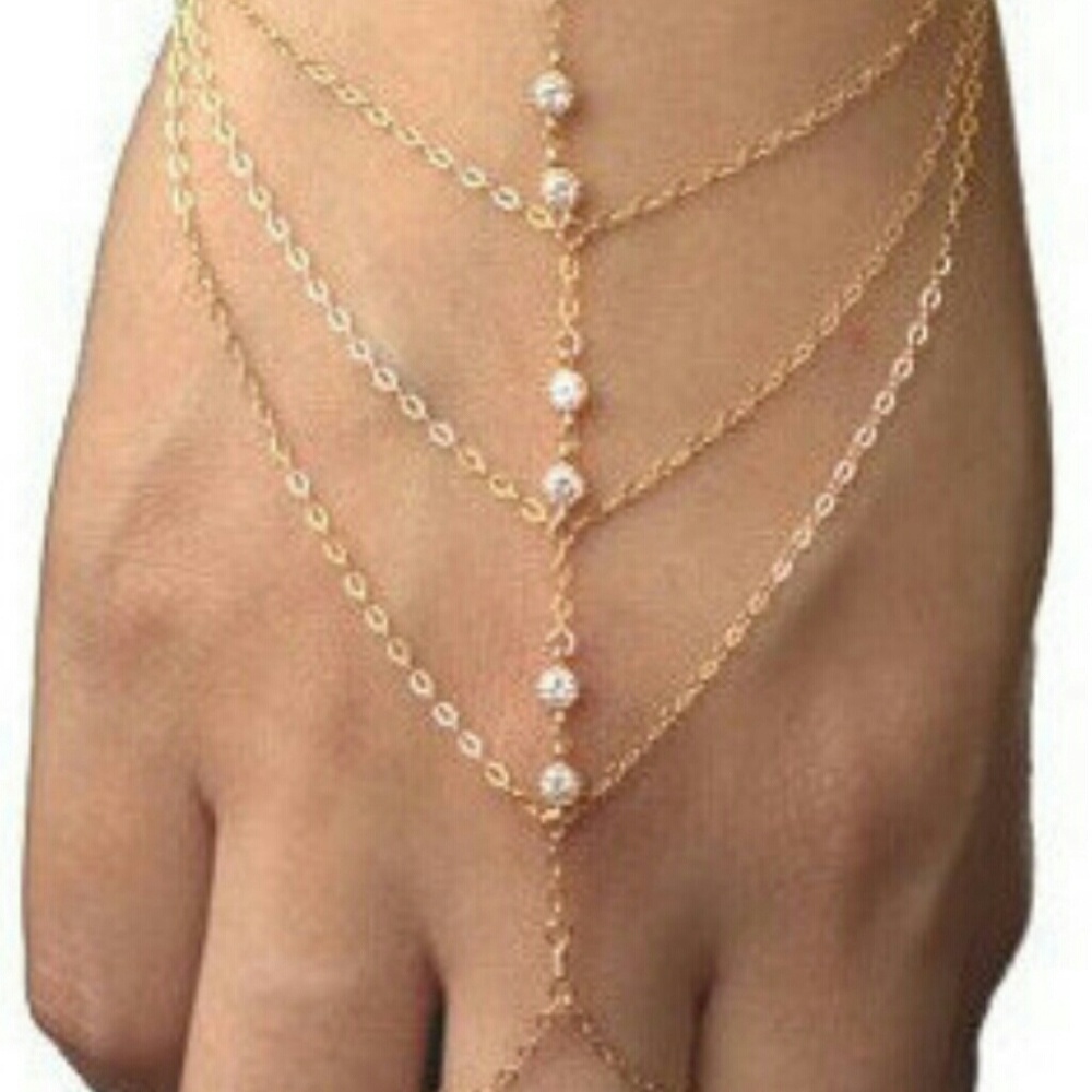 SOLD!!Boho Gypsy Hand Chain~NEW - Picture 4 of 5