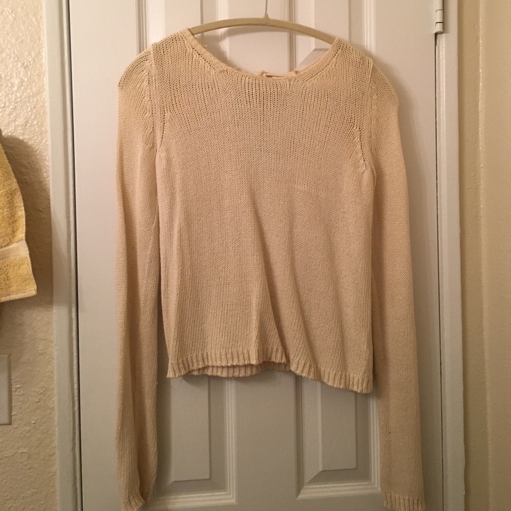 Cream sweater