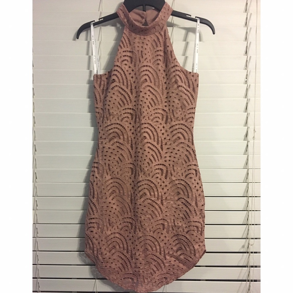Mock neck Bodycon sleeveless dress