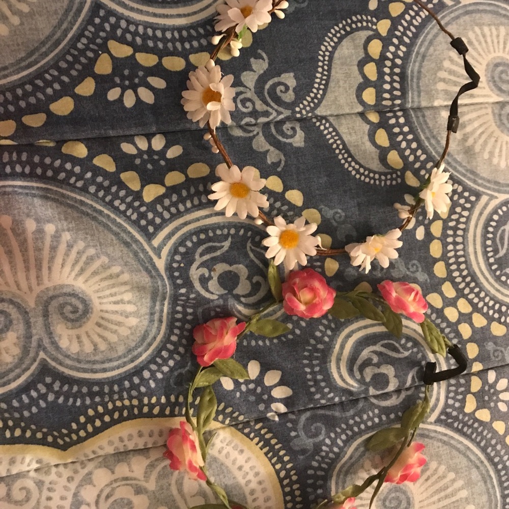 Two flower crowns