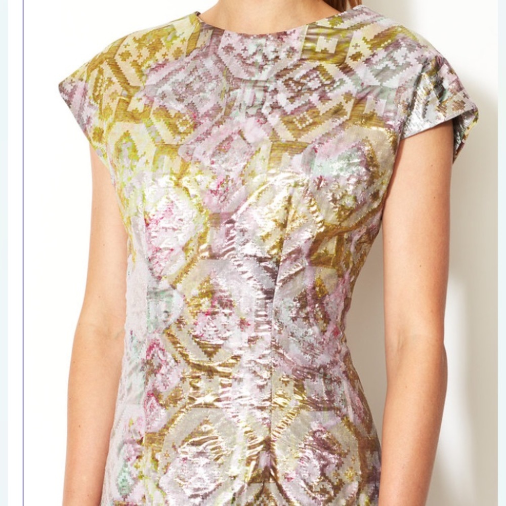 Cynthia Rowley Metallic Cocktail Dress