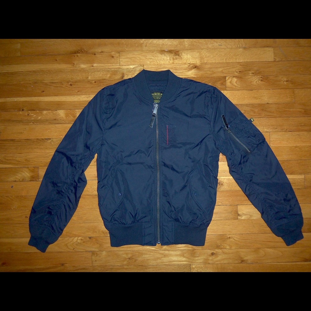 ALPHA INDUSTRIES CUSTOM BLUE MA-1 SKYMASTER - S