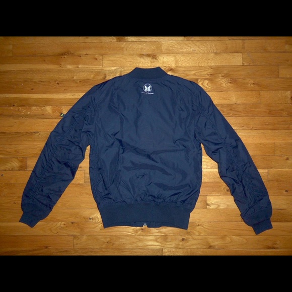 ALPHA INDUSTRIES CUSTOM BLUE MA-1 SKYMASTER - S - Picture 4 of 4