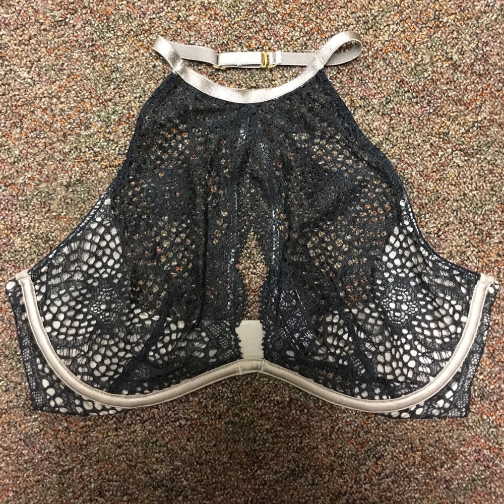 Black lace Victoria's Secret bralette