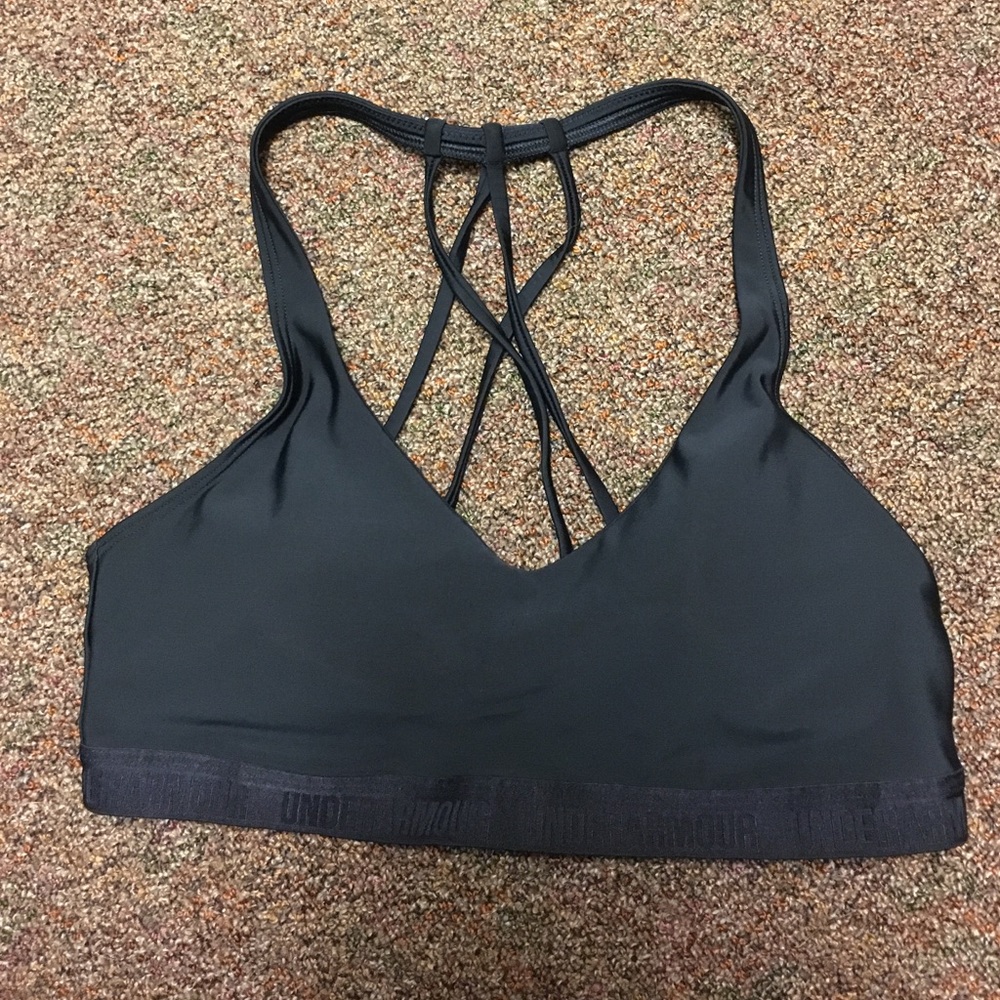 Black under armour sports bra