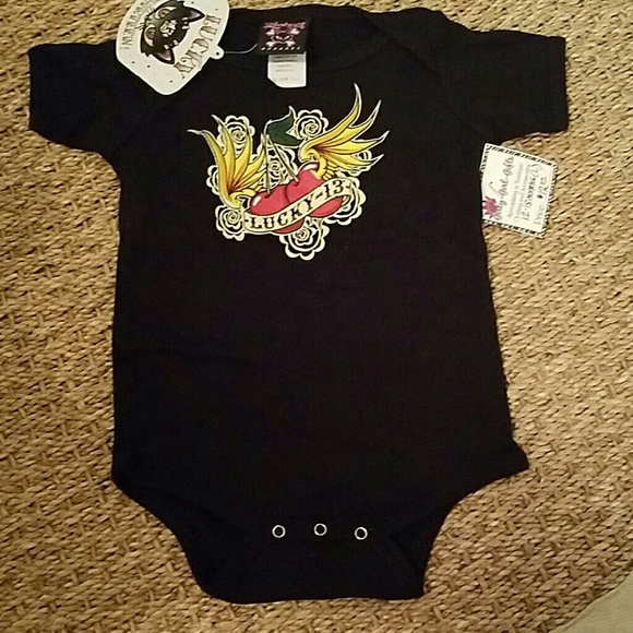 Lucky 13 Rockabilly Baby Onesie - Picture 1 of 1