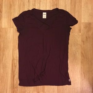 PINK Super Soft Front Cross Short Sleeve