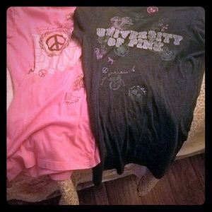 PINK college t shirts