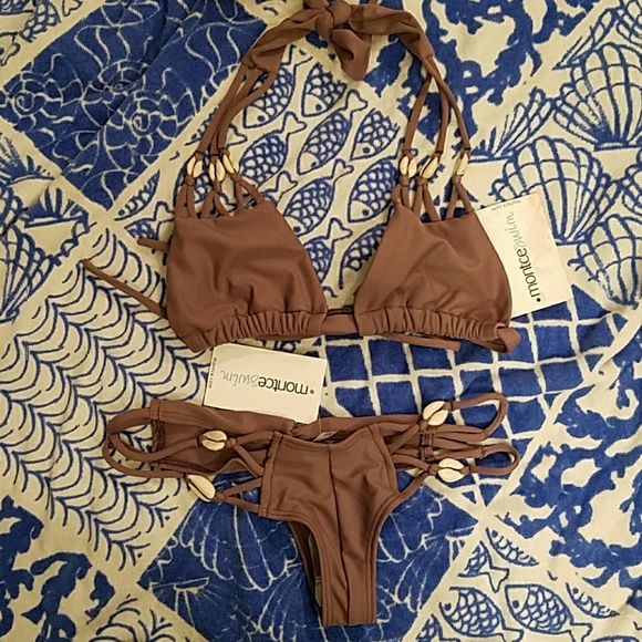 acacia swimwear Other - MONTCE Std Shells bikini in mauve