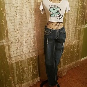 Distressed Skinny Jeans