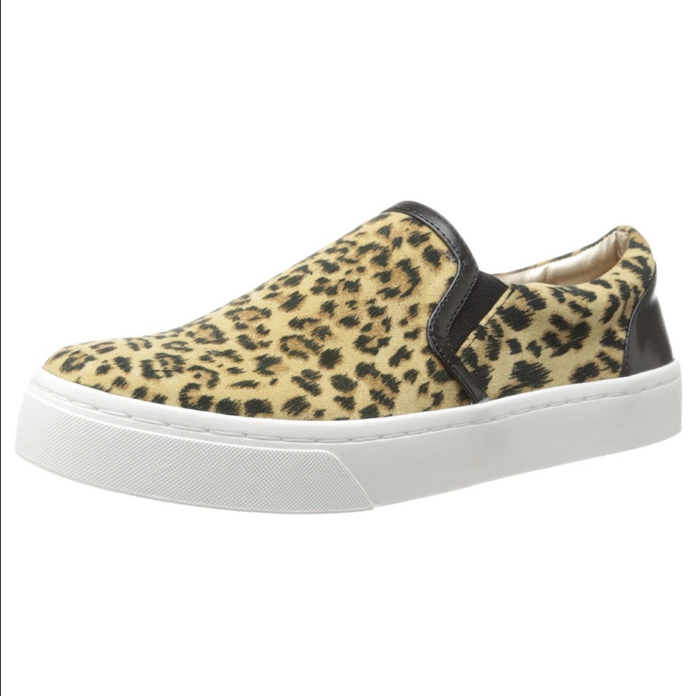 Cheetah Print Thick Rubber Platform SlipOn Sneaker - Picture 4 of 5