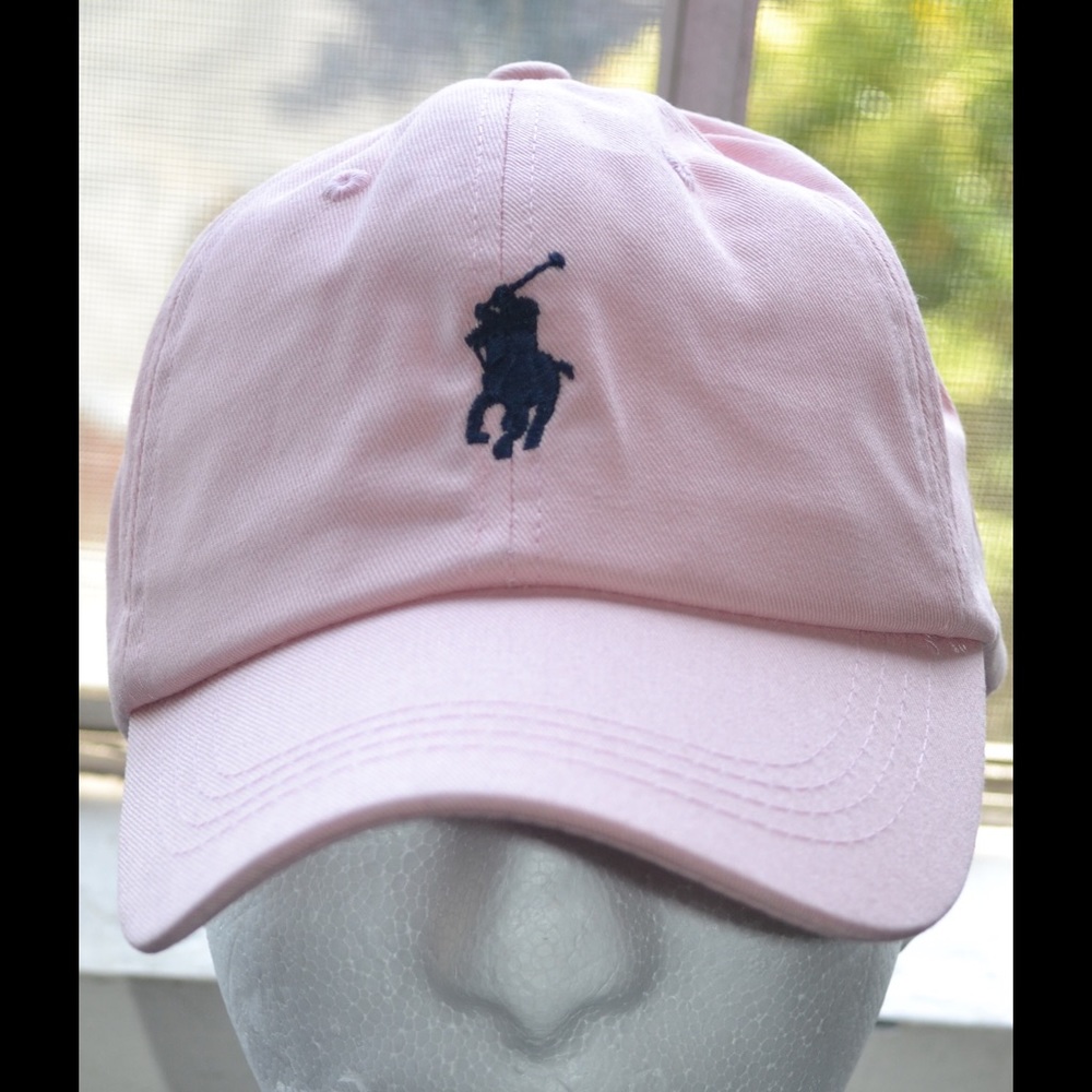 Polo ralph lauren pink strapback hat