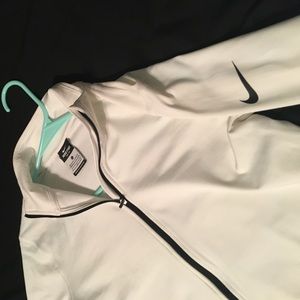 Nike Dri Fit White Half Zip