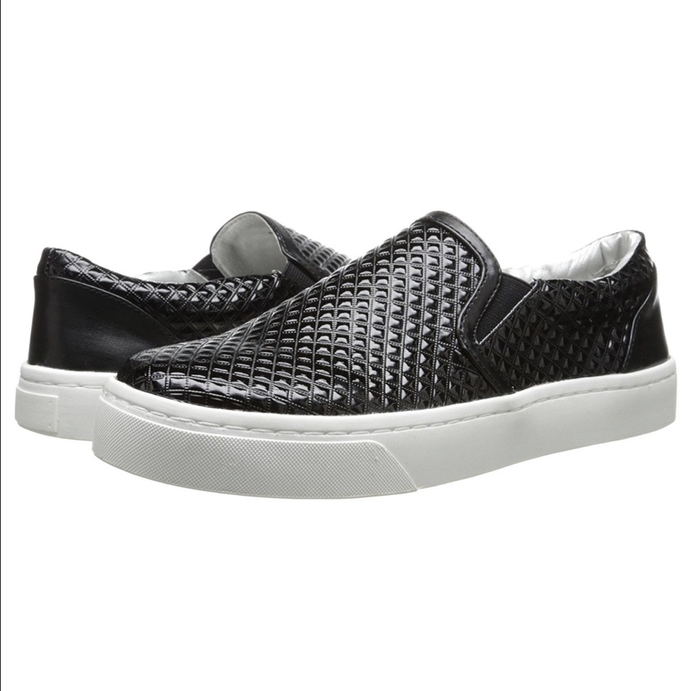Black Diamond Slip On Sneakers Espadrille - Picture 4 of 6