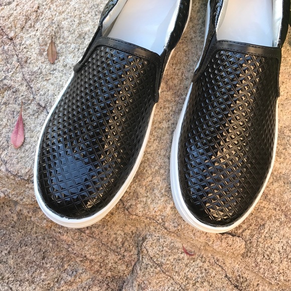 Black Diamond Slip On Sneakers Espadrille - Picture 5 of 6