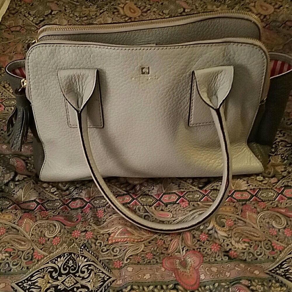 Two tone gray Kate Spade purse